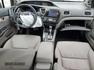 2015 Honda Civic EX-L with VIN 2HGFB2F99FH525523, listed as a Copart auction lot 53046005 with 23,618 mi miles and Salvage Title. Bid and sale history available at DreamBid. Image 8.