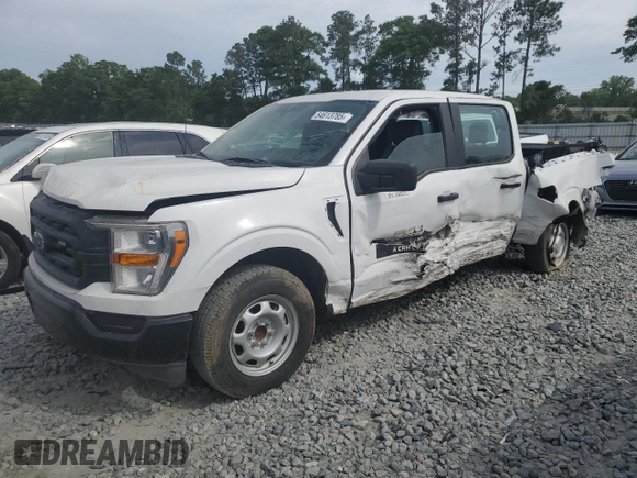 2021 Ford F-150 XL with VIN 1FTEW1CB8MKE68771, listed as a Copart auction lot 54613785 with 68,622 mi miles and Salvage Title. Bid and sale history available at carsss.com. Image 1.