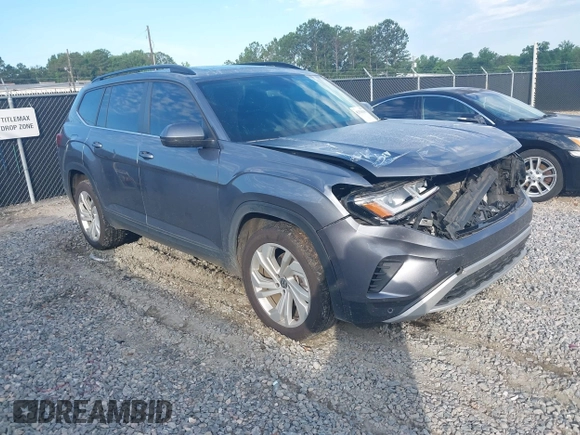 2022 Volkswagen Atlas SE with VIN 1V2JR2CA6NC518824, listed as a IAAI auction lot 42334150 with 88,184 mi miles and . Bid and sale history available at DreamBid. Image 1.
