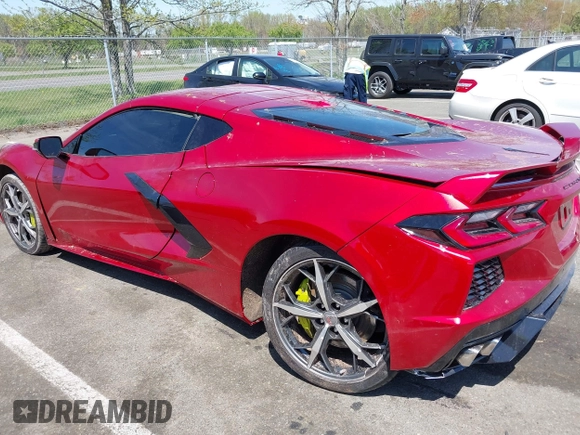 2023 Chevrolet Corvette 2LT z VIN 1G1YB2D43P5107409, wystawiony jako IAAI lot #42106263 z przebiegiem Nie podano mil oraz . Historia ofert i sprzedaży dostępna na DreamBid. Obrazek 17.
