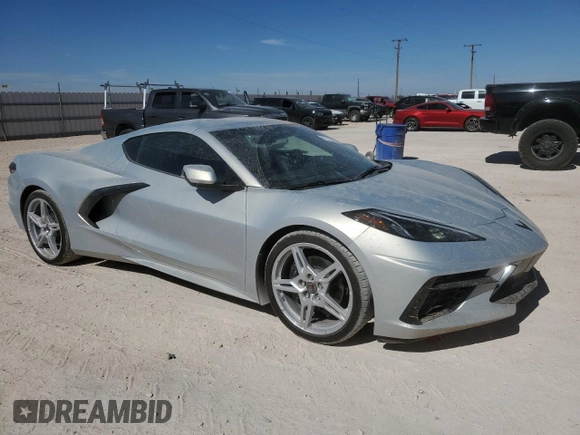 2024 Chevrolet Corvette 1LT with VIN 1G1YA2D4XR5112306, listed as a Copart auction lot 77758984 with 3,451 mi miles and Salvage title. Bid and sale history available at DreamBid. Image 4.