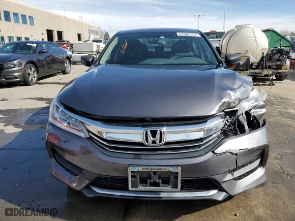 2017 Honda Accord Sedan LX with VIN 1HGCR2F39HA249663, listed as a Copart auction lot 47682125 with 55,093 mi miles and Salvage Title. Bid and sale history available at carsss.com. Image 5.