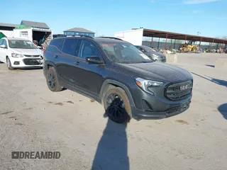 2020 GMC Terrain SLE with VIN 3GKALMEV7LL142753, listed as a IAAI auction lot 41815055 with 92,003 mi miles. Bid and sale history available at carsss.com. Image 1.