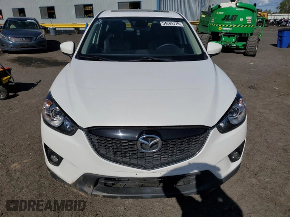 2014 Mazda CX-5 Grand Touring with VIN JM3KE4DY2E0354795, listed as a Copart auction lot 54205775 with 62,939 mi miles and Salvage Title. Bid and sale history available at DreamBid. Image 5.