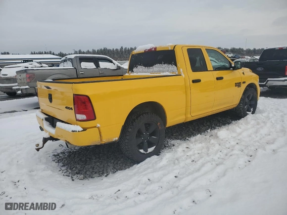 2019 Ram 1500 Classic Express with VIN 1C6RR7FT4KS652173, listed as a Copart auction lot 42758505 with 90,836 mi miles and Salvage Title. Bid and sale history available at carsss.com. Image 3.