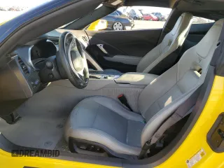 2016 Chevrolet Corvette Z51 2LT with VIN 1G1YK2D78G5121980, listed as a Copart auction lot 56662664 with 0 mi miles and Salvage Title. Bid and sale history available at carsss.com. Image 7.