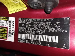2012 Toyota Sienna LE AAS with VIN 5TDKK3DC5CS277303, listed as a IAAI auction lot 42162586 with 128,656 mi miles and . Bid and sale history available at DreamBid. Image 9.