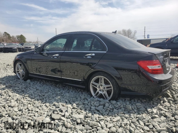 2014 Mercedes-Benz C 250 Sport with VIN WDDGF4HB3EA917970, listed as a Copart auction lot 46916585 with 136,288 mi miles and Salvage title. Bid and sale history available at DreamBid. Image 2.