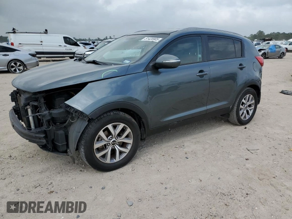 2015 Kia Sportage LX with VIN KNDPB3AC6F7763658, listed as a Copart auction lot 51420905 with 160,245 mi miles and Salvage Title. Bid and sale history available at DreamBid. Image 1.