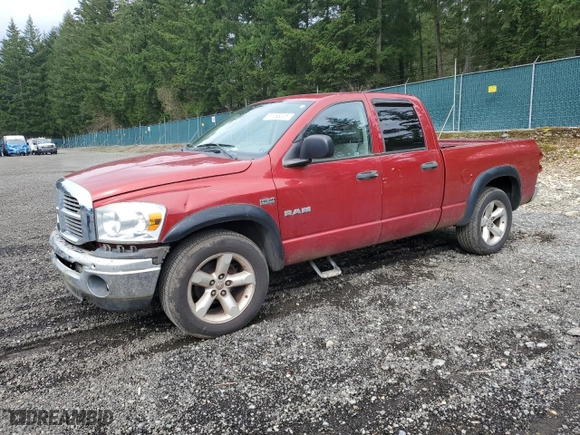 2008 Dodge Ram 1500 SLT with VIN 1D7HA18298S631606, listed as a Copart auction lot 51163005 with 168,534 mi miles and Clean Title. Bid and sale history available at carsss.com. Image 1.
