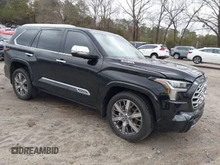 2023 Toyota Sequoia SR5 with VIN 7SVAAABA6PX002128, listed as a IAAI auction lot 41715954 with 41,754 mi miles. Bid and sale history available at carsss.com. Image 1.