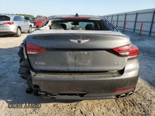 2017 Genesis G80 5.0L Ultimate with VIN KMHGN4JFXHU212334, listed as a Copart auction lot 75771284 with 78,779 mi miles and Salvage Title. Bid and sale history available at carsss.com. Image 6.