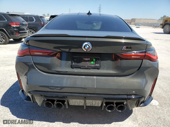 2023 BMW M4 Competition with VIN WBS33AZ03PCL59731, listed as a Copart auction lot 73657924 with 7,622 mi miles and Salvage Title. Bid and sale history available at carsss.com. Image 6.