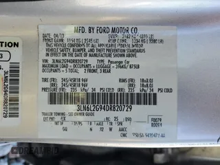 2013 Lincoln MKZ z VIN 3LN6L2G94DR820729, wystawiony jako Copart lot #53243145 z przebiegiem 111 753 mil mil oraz Szkoda całkowita • Salvage title. Historia ofert i sprzedaży dostępna na DreamBid. Obrazek 12.