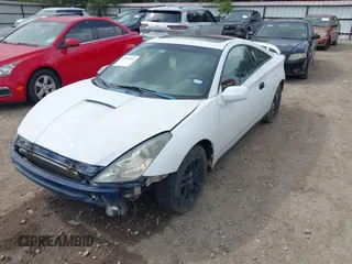 2000 Toyota Celica GT with VIN JTDDR32TXY0036306, listed as a IAAI auction lot 42094202 with 180,642 mi miles and . Bid and sale history available at DreamBid. Image 2.