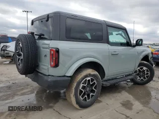 2023 Ford Bronco with VIN 1FMDE5AH9PLB38001, listed as a Copart auction lot 88151115 with 15,542 mi miles and Salvage title. Bid and sale history available at DreamBid. Image 3.