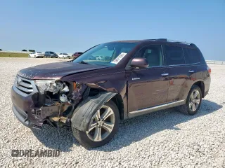 2012 Toyota Highlander Limited with VIN 5TDYK3EH9CS068537, listed as a Copart auction lot 59671085 with 166,864 mi miles and Salvage title. Bid and sale history available at DreamBid. Image 1.