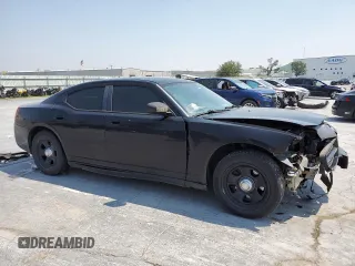 2009 Dodge Charger Police with VIN 2B3KA43T49H536981, listed as a Copart auction lot 54721694 with 160,508 mi miles and Salvage Title. Bid and sale history available at carsss.com. Image 4.