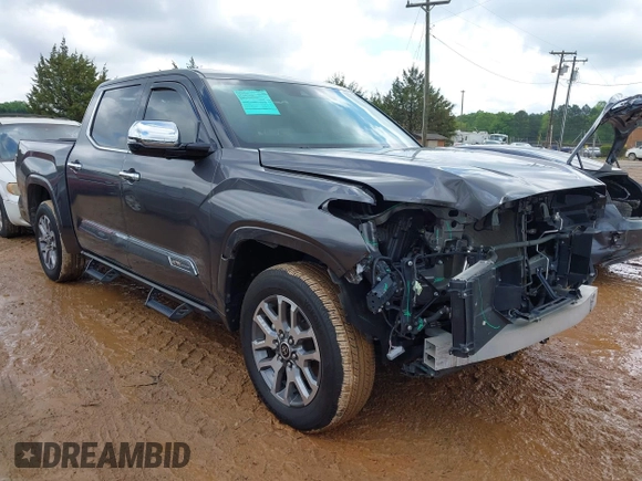 2022 Toyota Tundra 1794 Edition with VIN 5TFMA5AB1NX006173, listed as a IAAI auction lot 41880463 with 48,923 mi miles and . Bid and sale history available at DreamBid. Image 1.