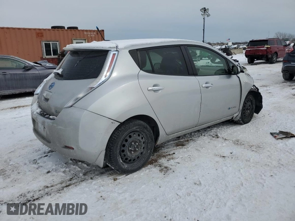 2011 Nissan LEAF SL-e with VIN JN1AZ0CP7BT006319, listed as a Copart auction lot 45422725 with 71,048 mi miles and Salvage Title. Bid and sale history available at carsss.com. Image 3.