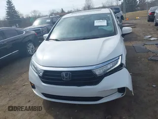 2022 Honda Odyssey EX-L with VIN 5FNRL6H7XNB043658, listed as a IAAI auction lot 41800437 with 45,245 mi miles and . Bid and sale history available at DreamBid. Image 12.