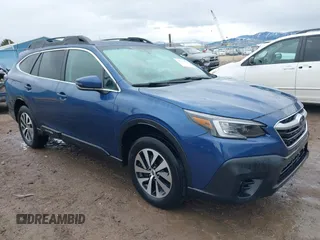 2020 Subaru Outback Premium with VIN 4S4BTAECXL3177856, listed as a IAAI auction lot 41722570 with 68,598 mi miles and . Bid and sale history available at DreamBid. Image 1.