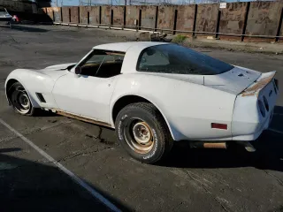 1981 Chevrolet Corvette with VIN 1G1AY8761BS409288, listed as a Copart auction lot 43998085 with 66,225 mi miles and Clean Title. Bid and sale history available at carsss.com. Image 2.