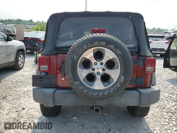 2008 Jeep Wrangler X with VIN 1J4FA24118L538510, listed as a Copart auction lot 59258615 with Not provided miles and Salvage title. Bid and sale history available at DreamBid. Image 6.