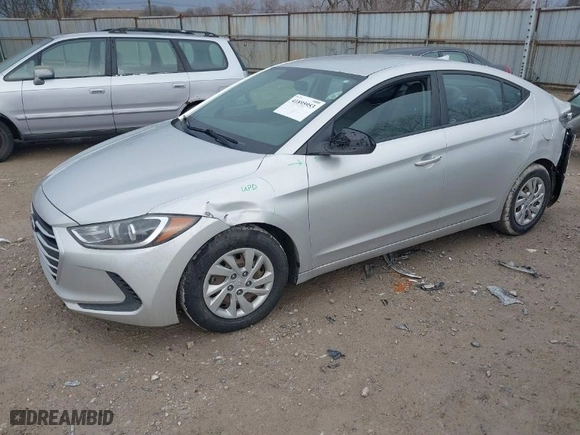 2017 Hyundai Elantra SE with VIN 5NPD74LFXHH158073, listed as a IAAI auction lot 41895953 with 88,507 mi miles. Bid and sale history available at carsss.com. Image 2.