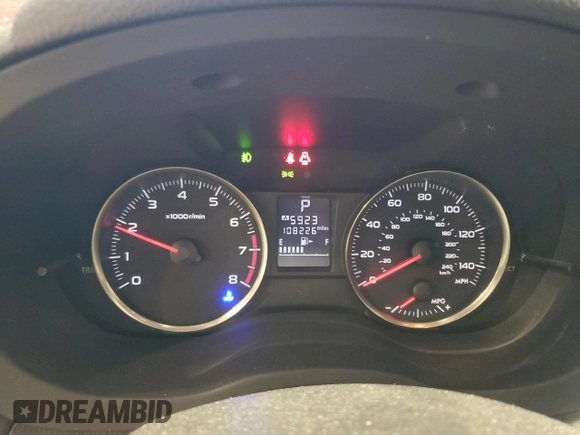 2015 Subaru Impreza Special Sports Premium z VIN JF1GPAU68F8309651, wystawiony jako Copart lot #59173985 z przebiegiem 108 226 mil mil oraz Szkoda całkowita • Salvage title. Historia ofert i sprzedaży dostępna na DreamBid. Obrazek 9.