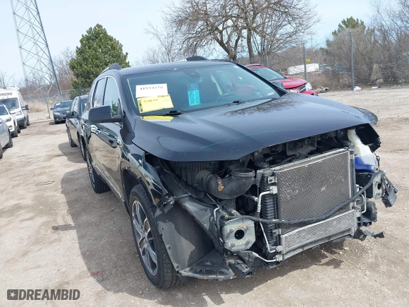 2017 GMC Acadia Denali with VIN 1GKKNXLS3HZ136182, listed as a IAAI auction lot 41934256 with 165,207 mi miles. Bid and sale history available at carsss.com. Image 1.