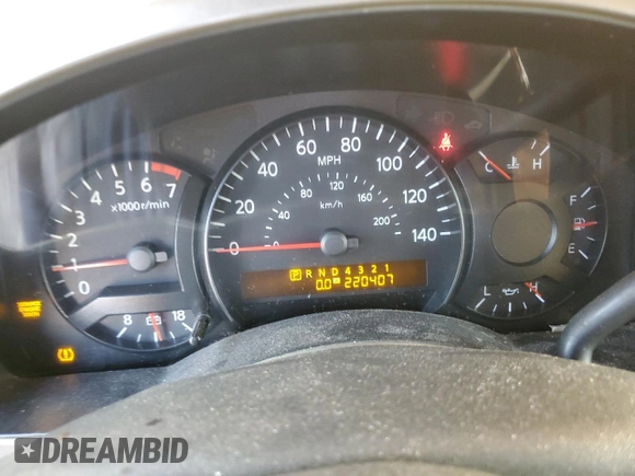 2004 Nissan Titan SE with VIN 1N6AA06A74N547323, listed as a Copart auction lot 41538275 with 220,407 mi miles and Clean Title. Bid and sale history available at carsss.com. Image 9.