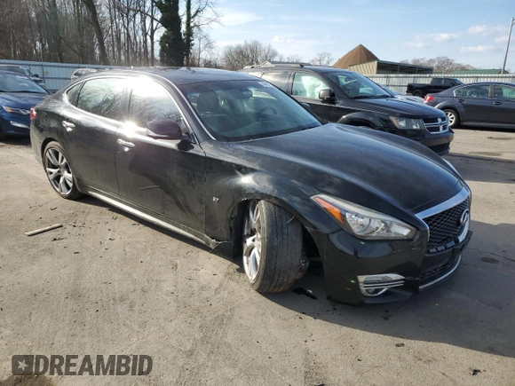 2017 Infiniti Q70 3.7 z VIN JN1BY1PR8HM210607, wystawiony jako Copart lot #44102225 z przebiegiem 112 415 mil mil oraz Szkoda całkowita • Salvage title. Historia ofert i sprzedaży dostępna na DreamBid. Obrazek 4.
