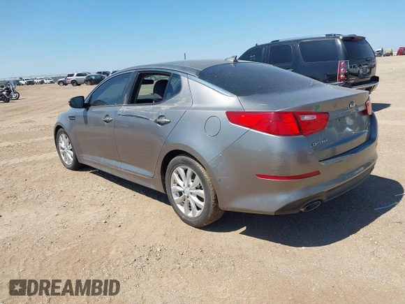2015 Kia Optima LX with VIN 5XXGM4A76FG451222, listed as a IAAI auction lot 42640308 with 138,136 mi miles and . Bid and sale history available at DreamBid. Image 3.