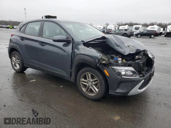 2022 Hyundai Kona SE with VIN KM8K2CAB4NU762134, listed as a Copart auction lot 43938845 with 45,684 mi miles and Salvage Title. Bid and sale history available at carsss.com. Image 4.