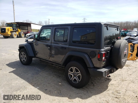 2022 Jeep Wrangler Unlimited Willys Sport with VIN 1C4HJXDM8NW276565, listed as a Copart auction lot 49680384 with Not provided miles and Salvage title. Bid and sale history available at DreamBid. Image 2.
