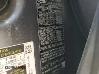 2023 Land Rover Range Rover Velar R-Dynamic S z VIN SALYT2EX5PA348711, wystawiony jako Copart lot #54417585 z przebiegiem 39 880 mil mil oraz Szkoda całkowita • Salvage title. Historia ofert i sprzedaży dostępna na DreamBid. Obrazek 13.