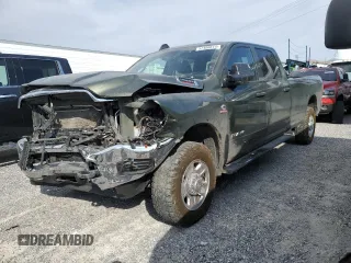 2021 Ram 2500 Tradesman with VIN 3C6UR5HL6MG619567, listed as a Copart auction lot 57400614 with 97,060 mi miles and Salvage Title. Bid and sale history available at carsss.com. Image 1.