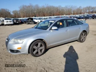2008 Audi A6 with VIN WAUDH74F98N132395, listed as a Copart auction lot 42693825 with 77,145 mi miles and Salvage Title. Bid and sale history available at carsss.com. Image 1.