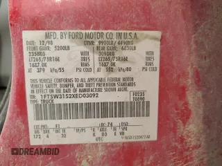1999 Ford F-350 XL z VIN 1FTSW31S2XED03092, wystawiony jako Copart lot #55945315 z przebiegiem 188 847 mil mil oraz Szkoda całkowita • Salvage title. Historia ofert i sprzedaży dostępna na DreamBid. Obrazek 12.