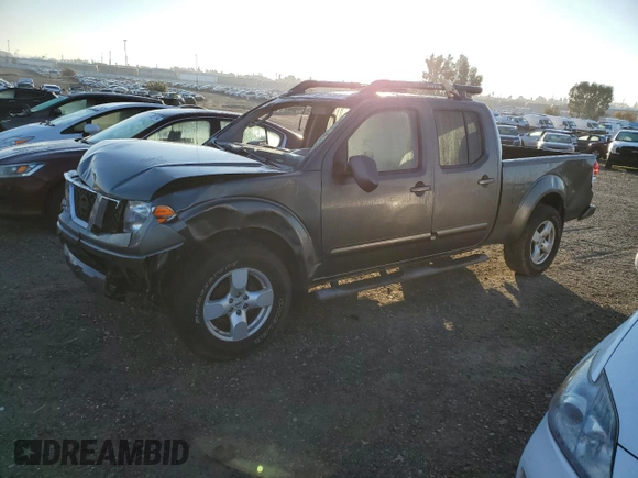 2007 Nissan Frontier SE with VIN 1N6AD09W47C438493, listed as a Copart auction lot 82595824 with 97,541 mi miles and Salvage title. Bid and sale history available at DreamBid. Image 1.