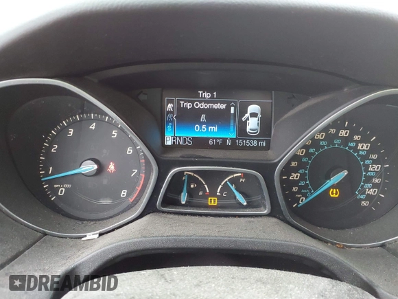 2012 Ford Focus SEL with VIN 1FAHP3H22CL102110, listed as a IAAI auction lot 41963966 with 151,538 mi miles. Bid and sale history available at carsss.com. Image 7.