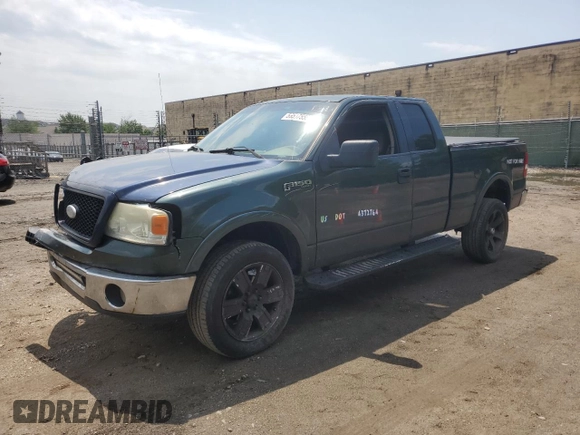 2006 Ford F-150 XLT with VIN 1FTPX12526NA21906, listed as a Copart auction lot 56587555 with 204,039 mi miles and Salvage title. Bid and sale history available at DreamBid. Image 1.