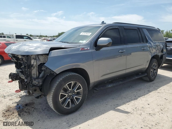 2022 Chevrolet Suburban Z71 with VIN 1GNSKDKD3NR148101, listed as a Copart auction lot 52329935 with 123,112 mi miles and Salvage Title. Bid and sale history available at carsss.com. Image 1.
