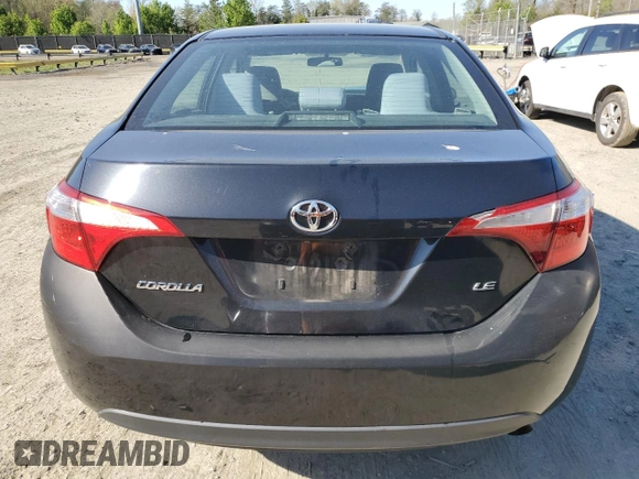 2016 Toyota Corolla L with VIN 2T1BURHE9GC718048, listed as a Copart auction lot 51994915 with 169,218 mi miles and Salvage Title. Bid and sale history available at DreamBid. Image 6.