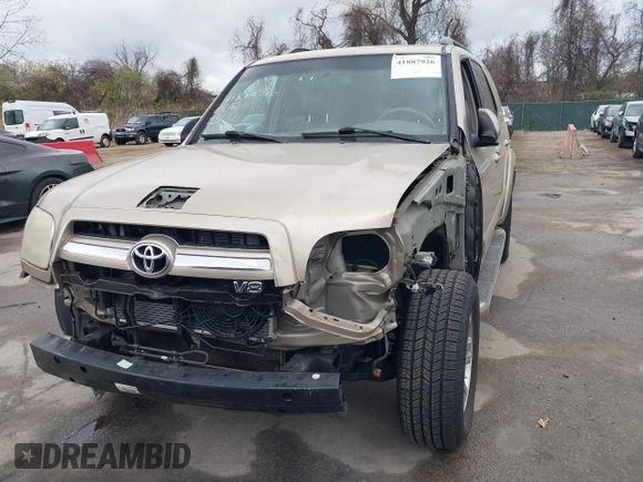 2006 Toyota Sequoia SR5 with VIN 5TDBT44A36S259629, listed as a IAAI auction lot 41887926 with 170,072 mi miles and . Bid and sale history available at DreamBid. Image 6.
