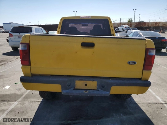 2002 Ford Ranger XL Fleet with VIN 1FTYR44V72PB22855, listed as a Copart auction lot 46700645 with 261,126 mi miles and Salvage Title. Bid and sale history available at carsss.com. Image 6.