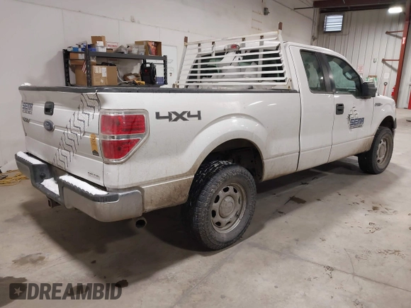 2014 Ford F-150 XL with VIN 1FTFX1EF6EFA29628, listed as a IAAI auction lot 41298438 with 343,733 mi miles. Bid and sale history available at carsss.com. Image 4.