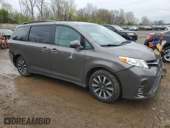 2019 Toyota Sienna XLE with VIN 5TDDZ3DC7KS216084, listed as a Copart auction lot 54866425 with 65,063 mi miles and Clean Title. Bid and sale history available at DreamBid. Image 4.