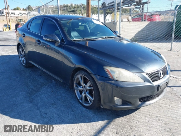 2009 Lexus IS 250 with VIN JTHBK262592084131, listed as a IAAI auction lot 41338249 with Not Provided miles. Bid and sale history available at carsss.com. Image 1.